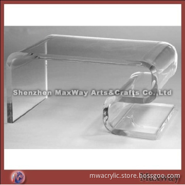 Clear modern multipurpose perspex tea table